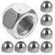 thumbnail image 1 of 10pcs Wheel Lug Nuts Trailer Camper Tire Nuts Replacement Automotive Supplies 1/2-20, 1 of 4