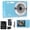Blue, variant on Acuvar 44MP Compact Point and Shoot Digital Camera, 16X Digital Zoom, 2.4 Inch Screen & 32GB SD Card, Vlogging Camera for Kids Teens Students Boys Girls Seniors (Pink)