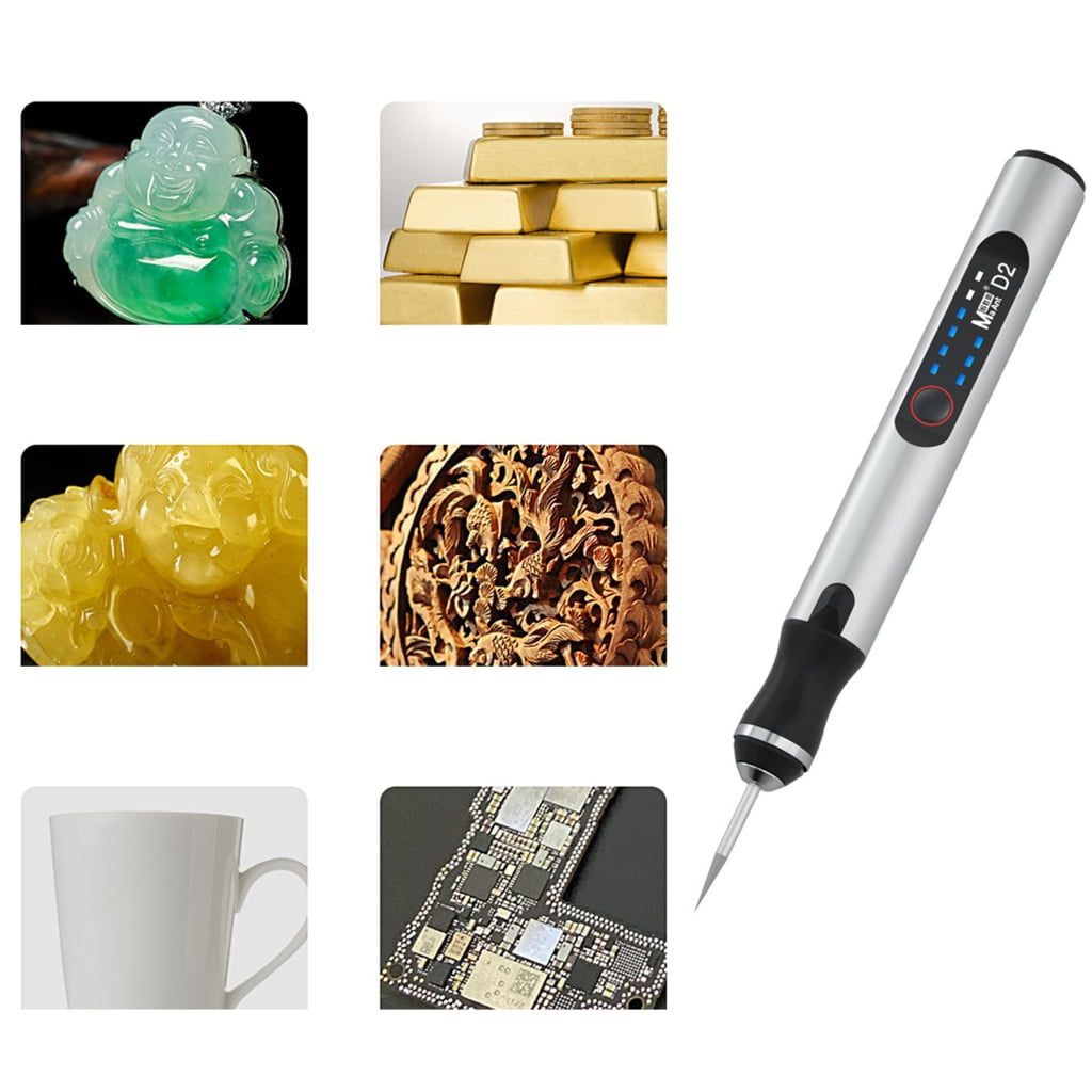 Zeiwohndc Upgraded Electric Engraving Pen Cordless Rotary Tool Kits 3 Gears Speeds