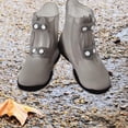 thumbnail image 1 of Fundas para botas de lluvia, chanclos reutilizables, chanclos portátiles, fundas para zapatos a prueba de lluvia para 3XL Gris, 1 of 8