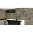 thumbnail image 6 of Dundee Deco Veneer Wall Panels, Peel and Stick DIY Slate Stone Finish Tiles for Wall or Backsplash, Made with Real Stone in Golden Patina, Set of 10, Covers 19 sq ft, 6 of 7