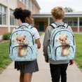 thumbnail image 2 of Yuyamidu Cute Otter 4Pcs Backpack Set for Girls Ages 6-12 17-Inch Daisy Kids Schoolbag with Lunch Bag Pencil Case Water Bottle Bag for Elementary Middle School Travel, 2 of 7