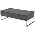 thumbnail image 1 of ACME Iban Coffee Table with Lift Top in Gray Oak and Chrome, 1 of 8