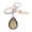 Citrine, variant on Giaone Unique Heart Shaped Teardrop Photo Frame Keychain Pendant Featuring Natural Stone and Glass for Romance