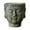 Green, variant on Almencla Buddha Head Planter Decorative Flower Pot Modern Artwork Cement Planter Plant Flower Container for Yard Patio Cafe TV Cabinet Gray