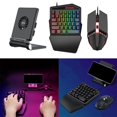 thumbnail image 1 of Combinación de mecánico para juegos RGB con una mouse retroiluminado, mano con cable USB, soporte para mouse y teléfono Hugo Combo de teclado y mouse, 1 of 8