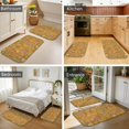 thumbnail image 4 of Pioneer Flower Floral Print Pattern Bath Mat Set Of 2,Non-Slip Rug for Bathroom,Kitchen,Bedroom,Entrance, 30x17 and 23.5x15.7 Inches, 4 of 5