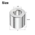 thumbnail image 2 of 10 Pack Stainless Steel Spacer 1/2" Bore x 1" OD x 13/16" Length Screw Bushing Plain Finish Round Metal Spacer for M12 Screws Bolts and Rods, 2 of 6