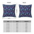 thumbnail image 2 of Fuzoiu Funny Skull Flower Print Square Pillow Cover,Hidden Zipper Design,Luxury Square Pillow Case, Throw Pillow,Couch Cushion-18"x18", 2 of 7