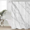 thumbnail image 4 of Shower Curtain, Abstract Marble Texture Waterproof Shower Curtain Set with Hooks for Bathroom Showers,Stalls and Bathtubs,72x84In Nature Stone Artwork, 4 of 9