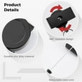 thumbnail image 3 of Porte-clés Rétractable Robuste avec Clip Ceinture, Porte-Clés Rétractable 360° Robuste avec Corde Métallique et Anneau de Clé Lot de 2, 3 of 8