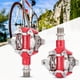 thumbnail image 5 of Pedales de bicicleta Sharpla Aluminio Autoblocante con Clips Pedal Piezas de bicicleta s rojo, 5 of 6