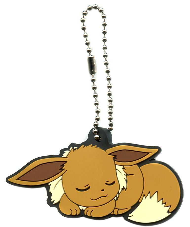 Pokemon Rubber Mascot Ver. 2 Eevee Keychain [Sleeping]