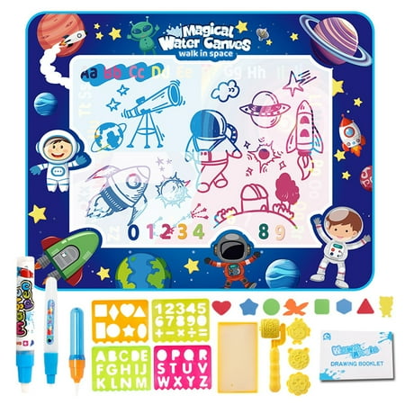 Super Large Magical Kids Water Canvas Drawing Pad Coloring Doodle Mat (D)