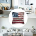 thumbnail image 5 of BANET  Pillow Cases Set of 2 America Flag Pillowcase for Hair and Skin Envelope Closure Soft Wrinkle Resistant Bedroom Bedding King Size Pillow Cover 24x24in, 5 of 7