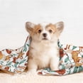 thumbnail image 4 of Yiaed Foxes and Floral Harmony Print Dog Blankets-Cat Blanket Washable for Couch Protection,Puppy Blanket, Soft Plush Reversible Throw Furniture Protector-Small, 4 of 8
