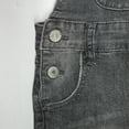 thumbnail image 5 of KIDSCOOL SPACE Girls Shorts, Baby Little Girls Stretchy Denim Shortalls, Grey,3-4 Years, 5 of 5