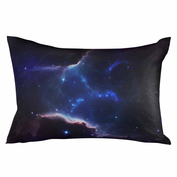 Waterproof Outdoor Throw Pillows with Inserts 12"x20", Navy Soft Decorative Pillowcases for Couch Bedroom, Modern Art Stars Pillow Covers for Sofa Living Room