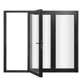 thumbnail image 3 of Pemberly Row 3 Panels Folding Doors - Black Folded Out From Left To Right, 3 of 20