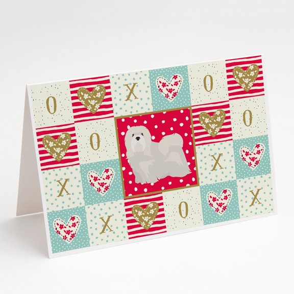 Lhasa Apso #2 Love Greeting Cards and Envelopes Pack of 8