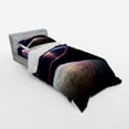 thumbnail image 3 of Ambesonne Galaxy Bedding Set 4 Pcs, Massive Planets Cosmo, Queen, Black Blue, 3 of 3
