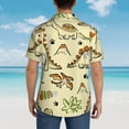 thumbnail image 6 of Balery Cartoon Dinosaurs Print Men's Hawaiian Shirts Short Sleeve Beach Shirt Relaxed Fit Vacation Button Down Shirts-Large, 6 of 9