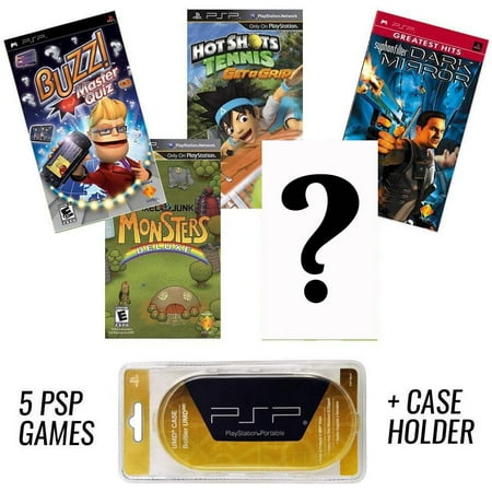 PSP MEGA 5 Game Bundle with Free UMD Case Holder - Holiday Special (Best Psp Umd Games)
