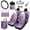 Purple Marble Texture, variant on Garronmavis 15pcs Automobile Interior Sets Purple Marble Texture Front Rear Car Seat Covers Steering Wheel Cover Shoulder Protector Cover Rearview Mirror Cover Trash Can Air Vent Bag