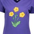 thumbnail image 4 of Inktastic Yellow Buttercup Flowers Women's V-Neck T-Shirt, 4 of 5