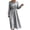 Black(Womens Dress), variant on GUACER Striped Midi Dresses for Women Crewneck Long Sleeve Smocked Waist A-Line Casual Dresses for Lounge Vacation