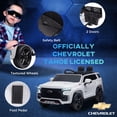 thumbnail image 4 of Aosom Voiture Électrique pour Tout-Petit 12V sous Licence Chevrolet TAHOE, Voiture Électrique Blanche, 4 of 9