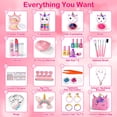thumbnail image 4 of Kit de maquillaje Masiuve Kids para niñas con funda de unicornio de 3 a 12 años, 4 of 7