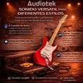 thumbnail image 4 of Guitarra Electrica AUDIOTEK con Amplificador 9V Y 5A Accesorios Incluidos Pua Correa Cable de Conexión Barra de Tremolo Herramienta de Ajuste Guitarras Musicales, 4 of 7