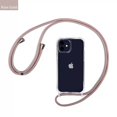 thumbnail image 1 of Funda dura transparente con cordón de collar cruzado para iPhone, cubierta suave transparente para iPhone 14 13 12 MiNi 11 Pro Max XS XR X 8 7 Plus SE 3 Fivean unisex, 1 of 2