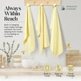 thumbnail image 4 of HEIRLOOM COMFORT Lemon Yellow Honeycomb Kitchen Towels 5 Pack, 16x26 Inch, 100% Cotton, Quick Dry, Highly Absorbent & Durable Dish Towels for Daily Use, Drying, Wiping & Cooking Tasks, 4 of 6