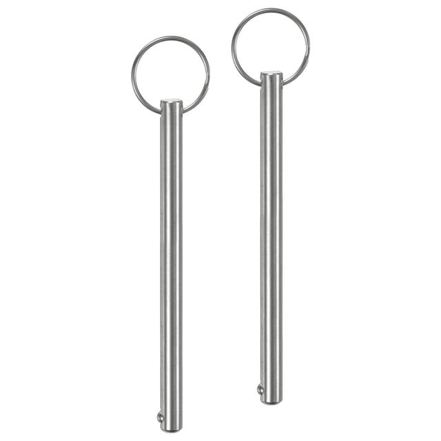 Juego de 2 pasadores de liberación rápida, diámetro de 8 mm, 105 mm de uso para pasador de toldo Bimini, 120 mm en total para uso industrial/marino