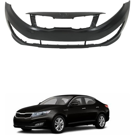 waltyotur Front Bumper Cover Fascia Replacement for 2012 2013 Kia Optima EX LX 12 13 KI1000161 865114C000 86611D3000