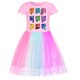 thumbnail image 4 of Vestido de verano para niñas de Inside Out, 2024, JOY SADNESS, ropa para niñas pequeñas, vestidos casuales de manga corta, vestidos de fiesta de boda para niñas pequeñas, 4 of 5
