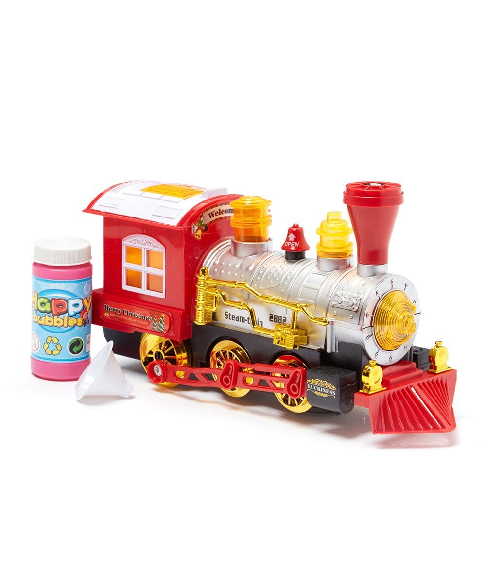 bubble blowing toy train