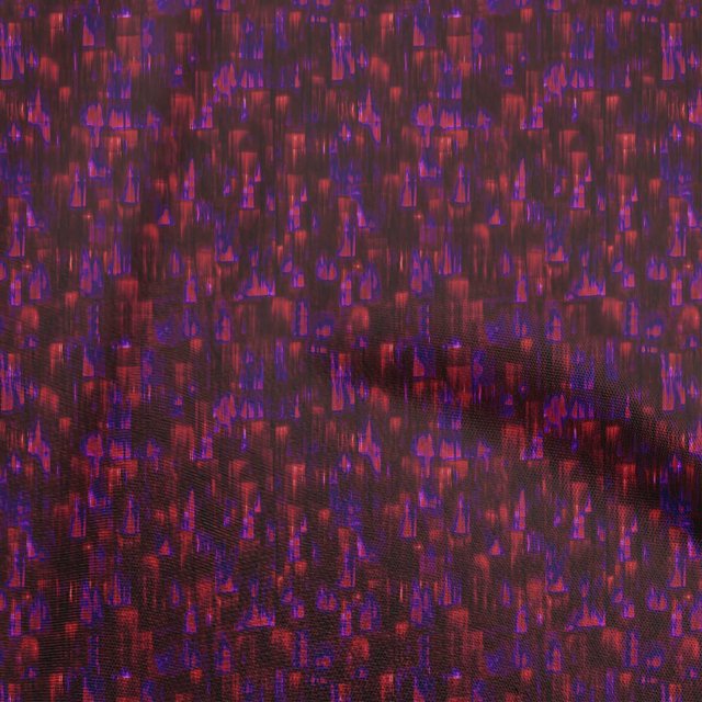 oneOone Tissu en Rayonne Rouge Abstrait pour Couture Tissu Imprimé pour Artisanat au Mètre 56 Pouces de Large