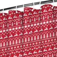thumbnail image 3 of Red Christmas Pattern Shower Curtain 36"x72" ,Bathroom Decorative Shower Curtains Set with 12 Hooks,Modern Waterproof Washable Shower Curtain, 3 of 6