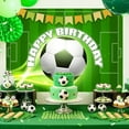 thumbnail image 3 of Soccer Happy Birthday Banner Backdrop Green Light Flags Soccer Happy Birthday Banner Sports Themed Party Decorations for Boys Kids, 3 of 10