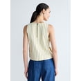 thumbnail image 4 of Free Assembly Women's Cropped Sleeveless Denim Top, Sizes XS-XXL, 4 of 6
