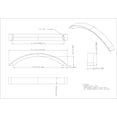 thumbnail image 2 of Elements 776-128DN Belfast Collection Pull, Dull Nickel, 2 of 4