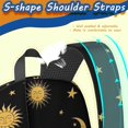 thumbnail image 5 of Sun and Moon Gothic Pattern 17" School Backpacks for Teens,Waterproof Oxford Fabric,S-Shape Padded Straps for School,Travel,Hiking,Camping, 5 of 6