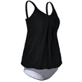 thumbnail image 4 of Hilor Women's Tankini Swimsuits Tummy Control Two Piece Bathing Suits Loose Fit Tankini Set, 4 of 7