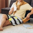 thumbnail image 6 of Kdxio Lemon Print Mens Sleep Shorts Bottoms Soft Comfy Pajama Wear Pants with Drawstring Pockets, 6 of 7