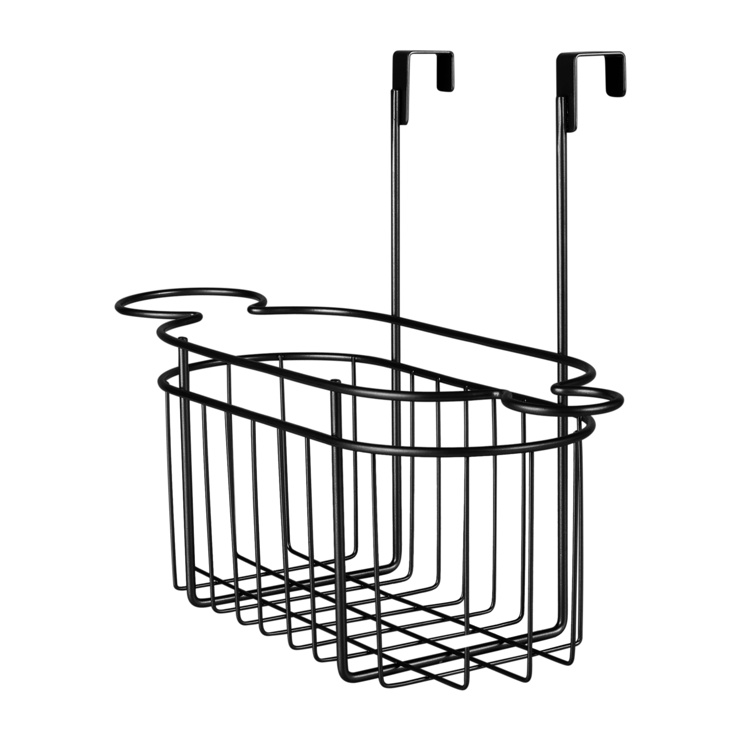 Bath Bliss Over the Cabinet Hair Tool Organizer in Matte Black