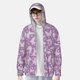 thumbnail image 2 of Fotbe Purple Butterflies Floral Chaqueta con Protección Solar UPF 50+ para Hombre y Mujer, Camisa con Capucha y Bolsillos-Small, 2 of 7
