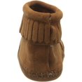thumbnail image 3 of Minnetonka Back Flap Bootie (Infant/Toddler), Brown 0 Infant, 3 of 7